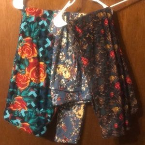 THREE Lularoe TC Tall & Curvy Leggings.